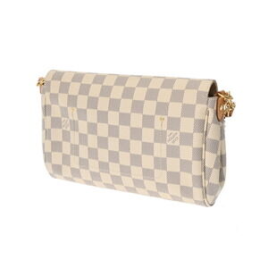 Louis Vuitton Damier Favorite Shoulder White Canvas Azur Bag